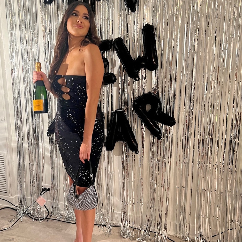 White Fox Boutique: Main Character
Strapless Diamante Midi Dress